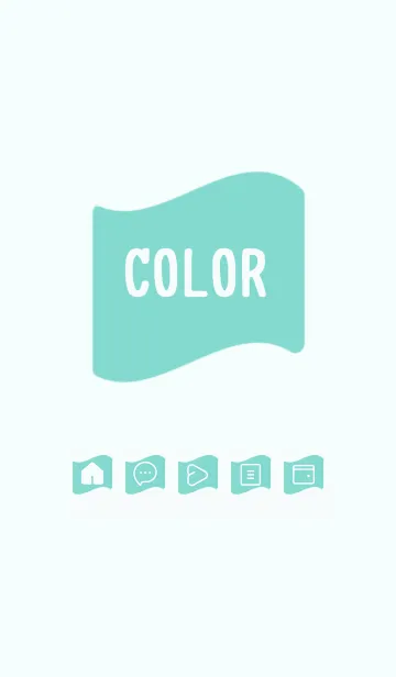 [LINE着せ替え] green color P48の画像1