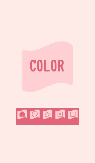 [LINE着せ替え] pink color P22の画像1