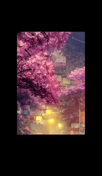 [LINE着せ替え] 和の夜桜#DX211。の画像1