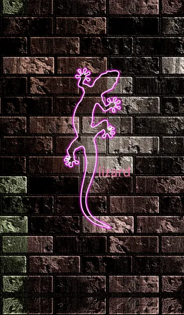 [LINE着せ替え] Neon lizard 5の画像1