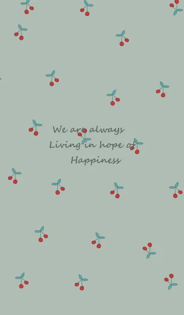 [LINE着せ替え] さくらんぼ /kusumi greenの画像1