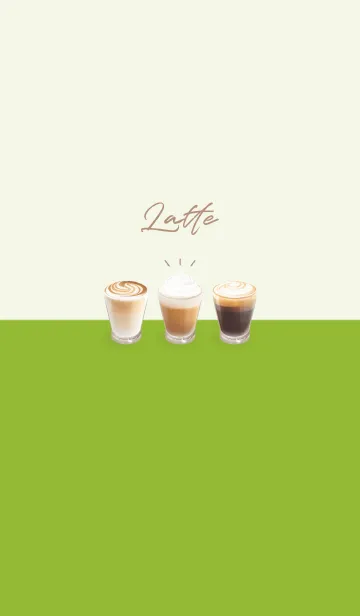 [LINE着せ替え] Latte 001 - 05-03 グリーン Ver.iの画像1