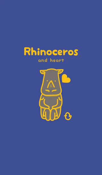 [LINE着せ替え] サイとハート コーンフラワーブルーの画像1