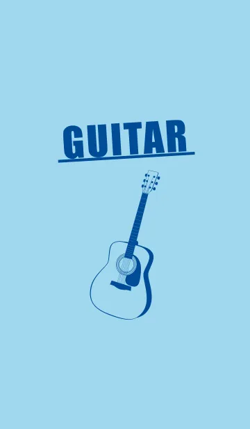 [LINE着せ替え] GUITAR COLOR  スカイブルーの画像1