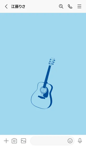 [LINE着せ替え] GUITAR COLOR  スカイブルーの画像2