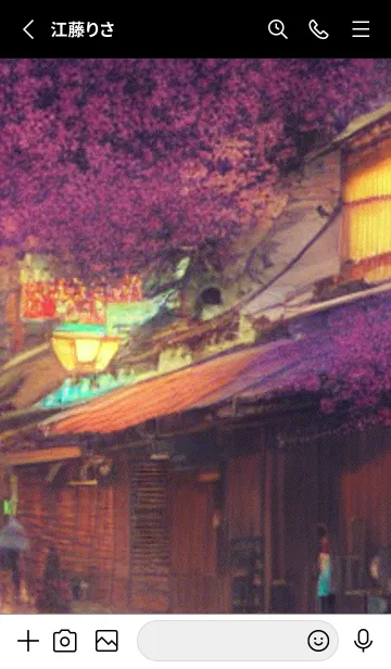 [LINE着せ替え] 和の夜桜#DX26。の画像2