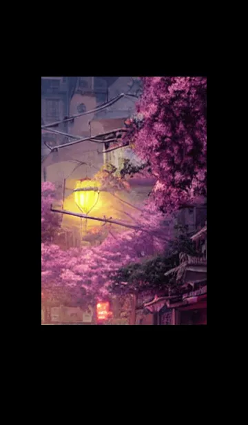 [LINE着せ替え] 和の夜桜#DX24。の画像1
