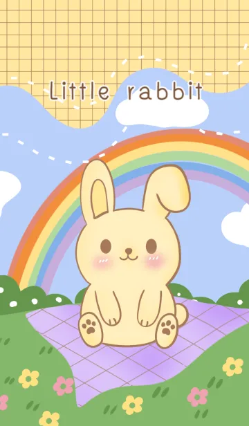 [LINE着せ替え] Little Rabbit pastel colorの画像1