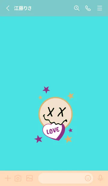 [LINE着せ替え] ラブ スマイル 27の画像2