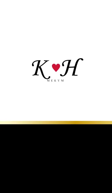 [LINE着せ替え] LOVE INITIAL-K&H イニシャルの画像1