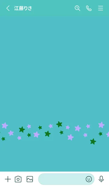 [LINE着せ替え] シンプル カラー スター 31の画像2