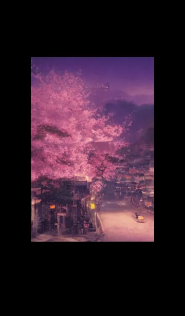 [LINE着せ替え] 和の夜桜#DX228。の画像1