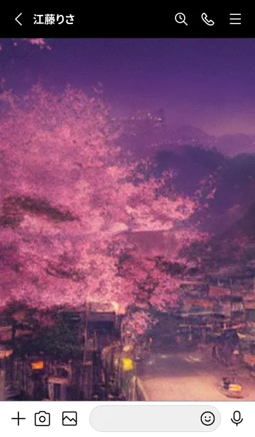 [LINE着せ替え] 和の夜桜#DX228。の画像2