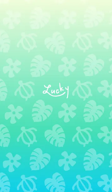 [LINE着せ替え] アロハ グラデーション28の画像1