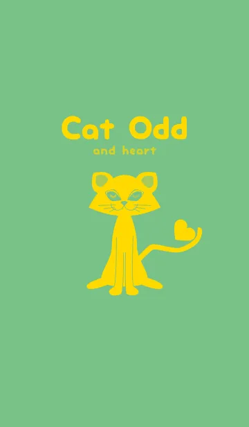 [LINE着せ替え] 猫のオッドとハート エルブの画像1