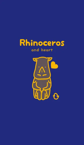 [LINE着せ替え] サイとハート ディープロイヤルブルーの画像1