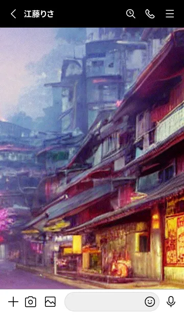 [LINE着せ替え] 和の夜桜#DX226。の画像2