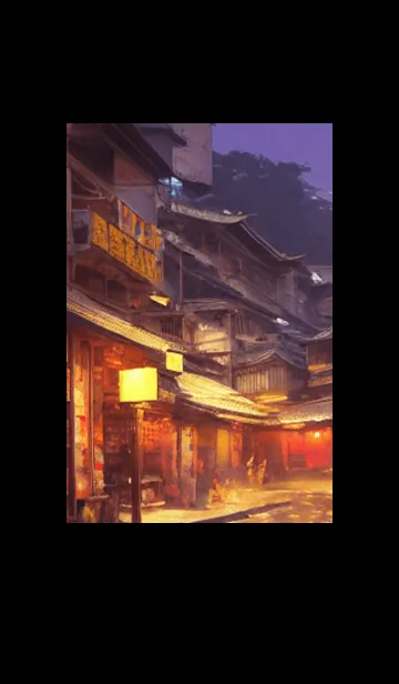 [LINE着せ替え] 和の夜桜#DX225。の画像1