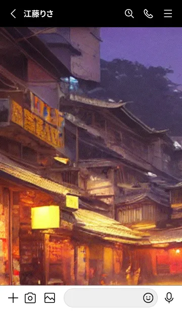 [LINE着せ替え] 和の夜桜#DX225。の画像2