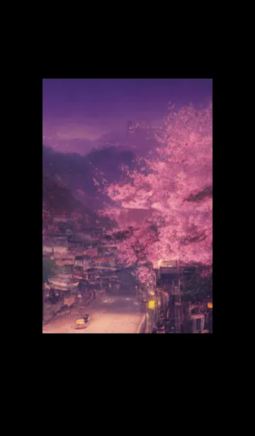 [LINE着せ替え] 和の夜桜#DX224。の画像1
