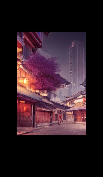 [LINE着せ替え] 和の夜桜#DX221。の画像1