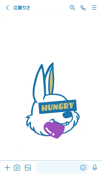[LINE着せ替え] ハングリーラビット 337の画像2