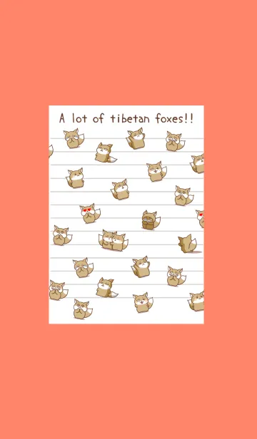 [LINE着せ替え] チベスナノート/アプリコットカラーの画像1