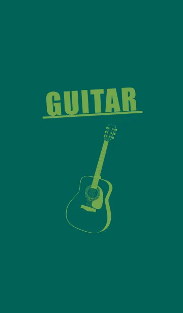 [LINE着せ替え] GUITAR COLOR  ホリーグリーンの画像1