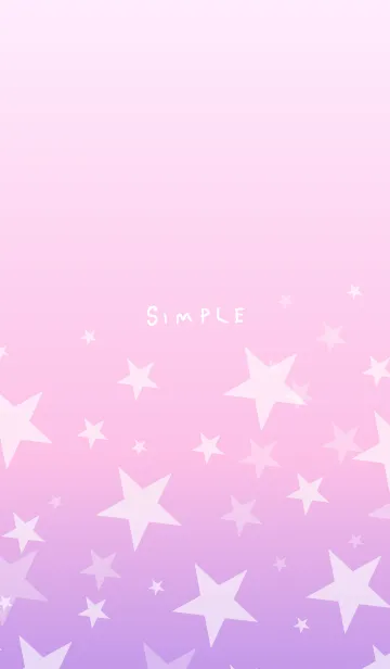 [LINE着せ替え] グラデーション 星柄28の画像1