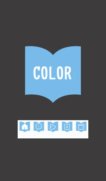 [LINE着せ替え] blue color Q25の画像1