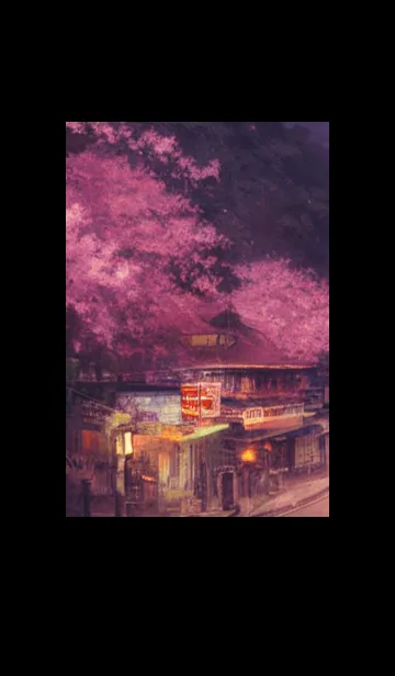 [LINE着せ替え] 和の夜桜#DX215。の画像1