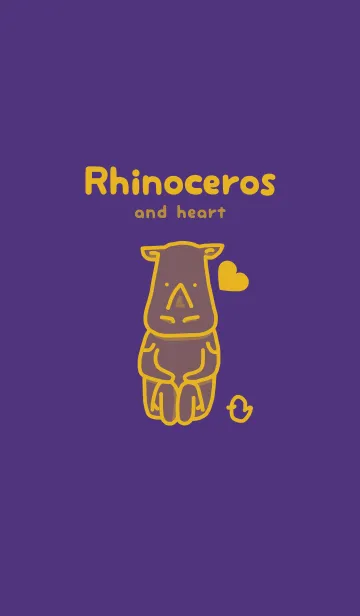 [LINE着せ替え] サイとハート パンジーパープルの画像1