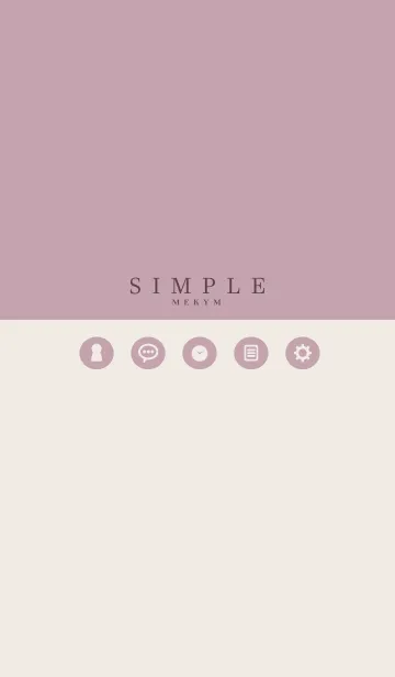 [LINE着せ替え] SIMPLE ICON PINK - MEKYM 4の画像1