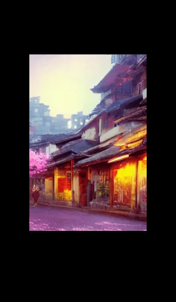 [LINE着せ替え] 和の夜桜#DX213。の画像1