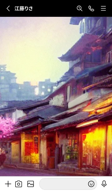 [LINE着せ替え] 和の夜桜#DX213。の画像2