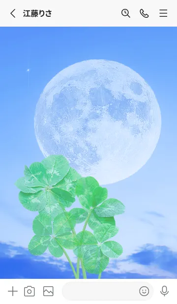 [LINE着せ替え] Real Lucky Clovers Full Moon #1-4の画像2