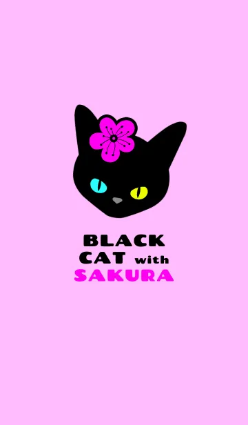 [LINE着せ替え] クロネコとサクラ 29の画像1