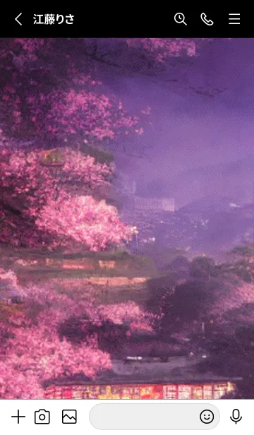 [LINE着せ替え] 和の夜桜#DY01。の画像2