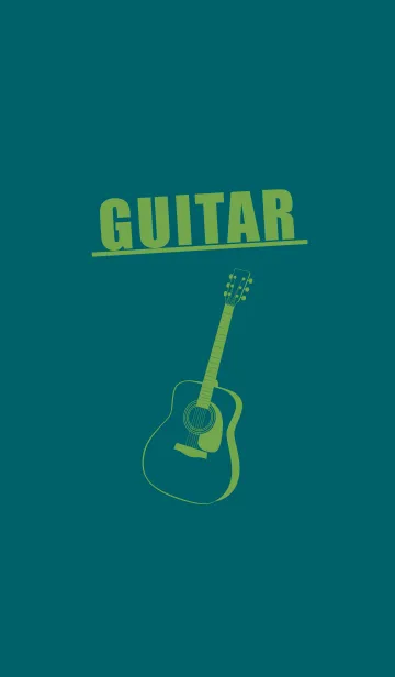 [LINE着せ替え] GUITAR COLOR  ディープティールグリーンの画像1