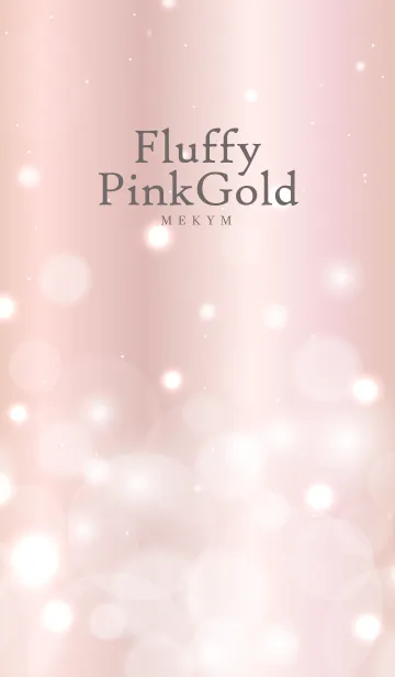 [LINE着せ替え] Fluffy Pink Gold HEART.MEKYM 19の画像1