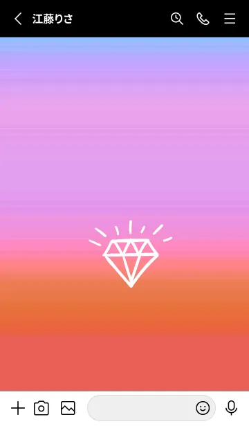 [LINE着せ替え] グラデーション ダイアモンド  234の画像2