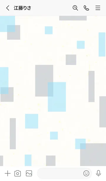 [LINE着せ替え] 2色の四角18の画像2