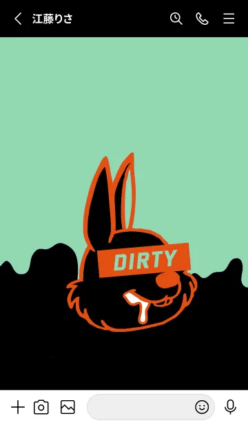 [LINE着せ替え] ダーティ ラビット 170の画像2