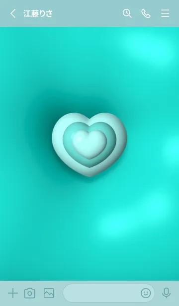 [LINE着せ替え] Cute Cute Little Heart JPN New Theme 6の画像2