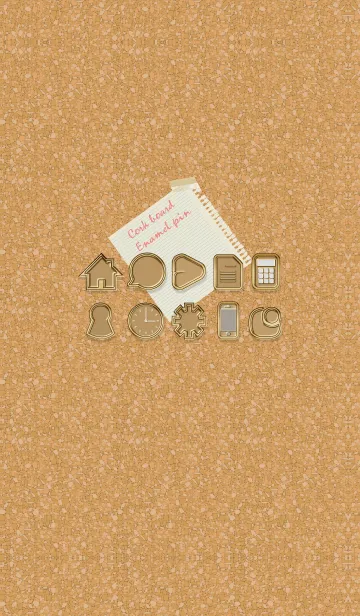 [LINE着せ替え] Cork board & Enamel pin 6の画像1