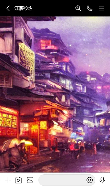 [LINE着せ替え] 和の夜桜#DZ01。の画像2