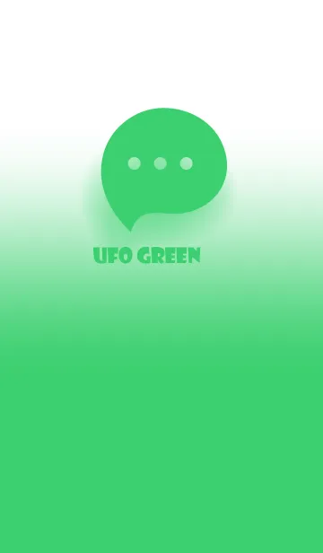 [LINE着せ替え] UFO Green & White Theme V.3 (JP)の画像1