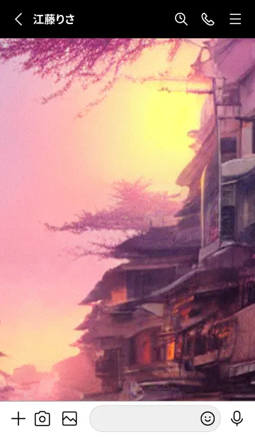 [LINE着せ替え] 和の夜桜#DY311。の画像2