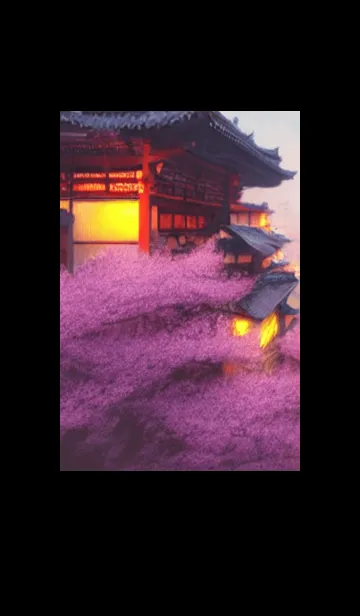 [LINE着せ替え] 和の夜桜#DY310。の画像1