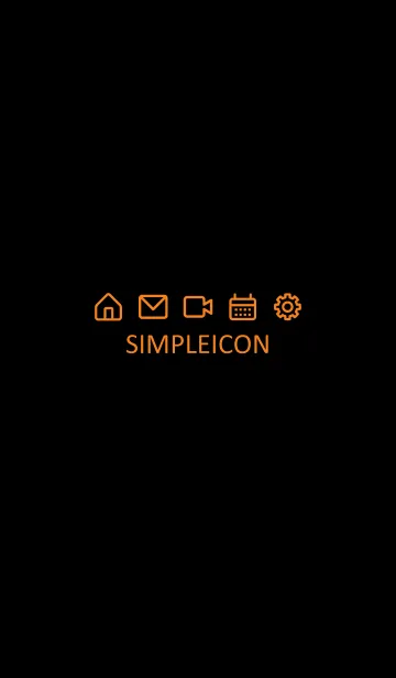 [LINE着せ替え] SIMPLE ICON -BLACK- 34の画像1